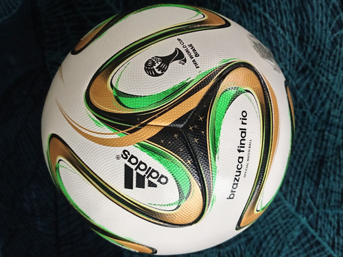 Brazuca Balón Final Brasil Rio 2014 Omb Original De Época Dorado