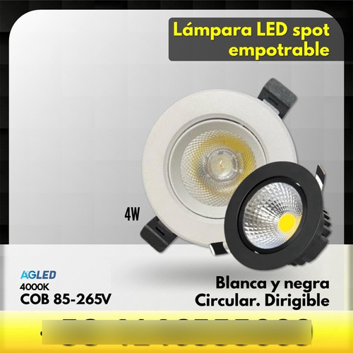 Dicroico Led Emp Dir 3w 6000k 90-265v Blanco