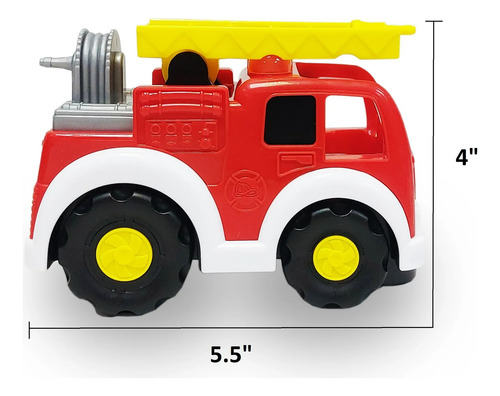 Kid Connection Camión De Bomberos Rc Con Luces Y Bombero