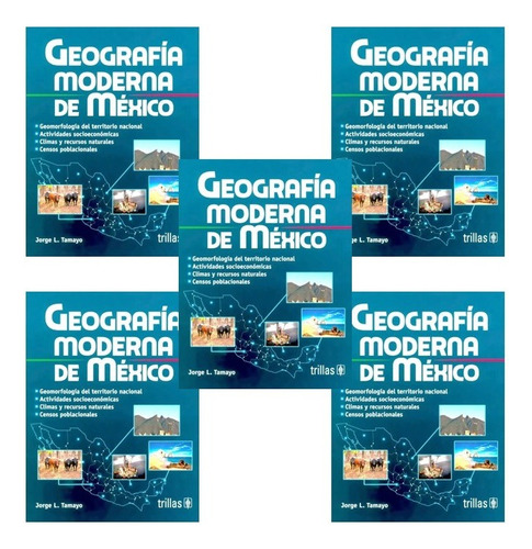 Pack Geografía Moderna De México 5 Piezas Trillas