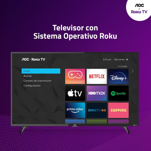 Aoc Roku Tv Led 43 Fhd Smart Tv