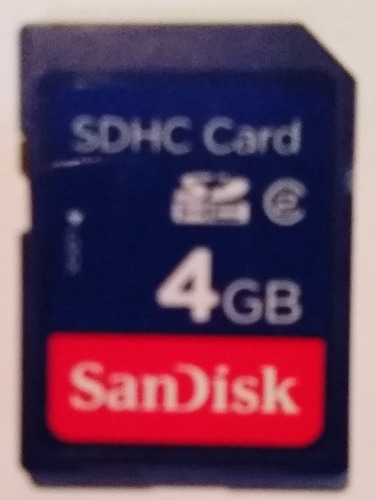 Memoria Sandisk Sdhc 4 Gb