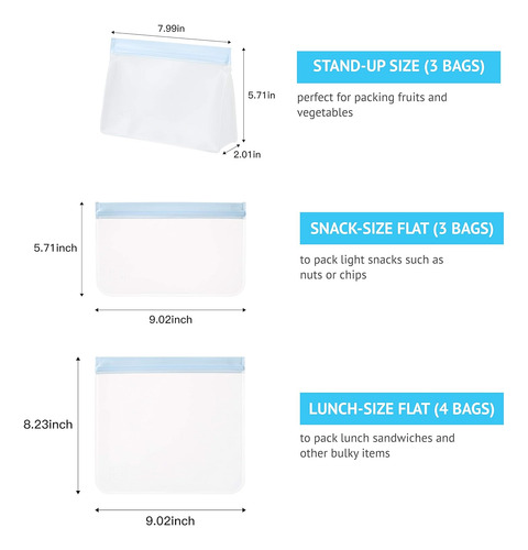 Bolsas De Freezer Gridlabs Gl002 10 Unidades