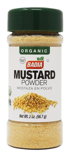 1pz Mostaza En Polvo Orgánica Badia 56.7g C/u Mustard 