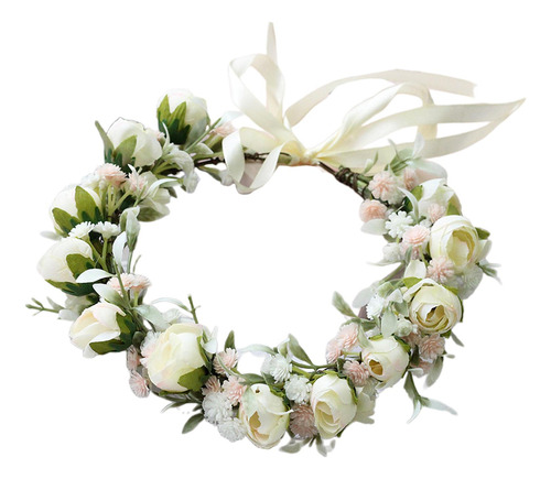 Diadema De Flores Para Mujer Y Niña, Guirnalda Floral Para