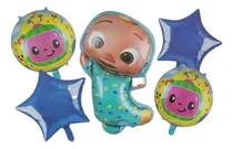 Comprar Set 5 Globos Coco Melon Decoración Fiesta Infantil Cocomelon Multicolor Cocomelón