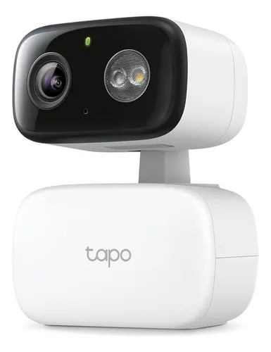 Câmera de segurança WiFi branca TP-Link Tapo C206 2k para interior/exterior