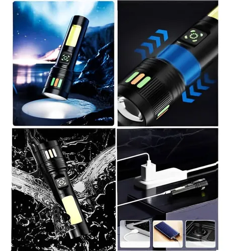 Linterna Led Cob Recargable Con Zoom Ld-1723