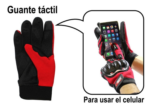Guantes Moto Par Univ Para Invierno Protección Touch Celular