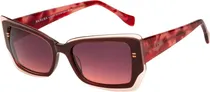 Comprar Anteojos De Sol Wanama Mod. 6170 Color 001 Color De La Lente Bordó Color De La Varilla Bordó Color Del Armazón Bordó\u002Fbordó Transparente Diseño Rectangular