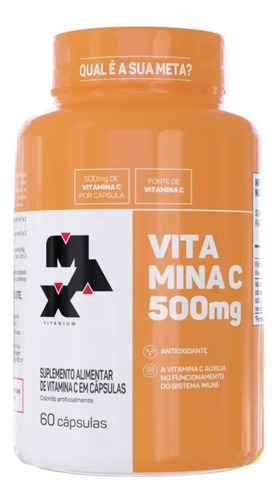 Vitamina C 500mg - 60caps Max Titanium