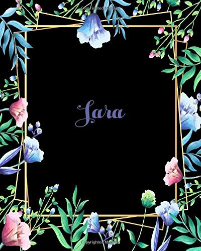 Sara 110 Pages 8x10 Inches Flower Frame Design Journal With 