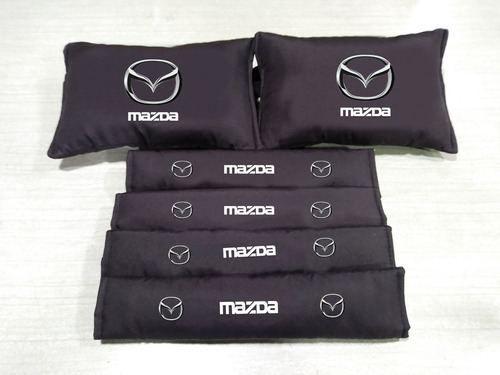 4 Forros Cinturon Seguridad Mazda Con Almohadillas 