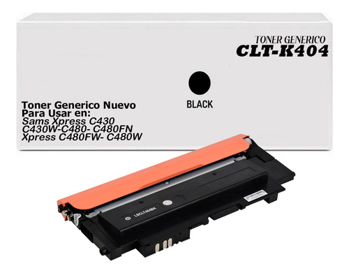 Toner Generico Para Samsung Clt- 404 | C430w C480w C480fw