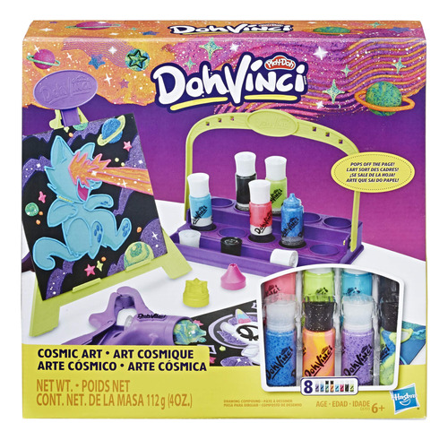 Play-doh Dohvinci - Juego De Arte Cósmico Con Caballete Y .