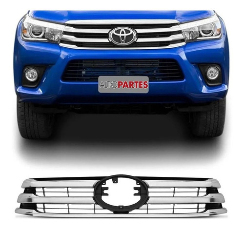 Parrilla Toyota Hilux 2016 2017 2018 2019 Cromada