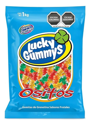 Gomitas Ositos De Sabores Frutales Lucky Gummys Bolsa 1kg