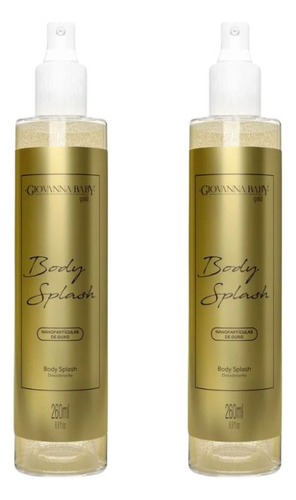 Colonia Giovanna Baby Body Splash 260ml Gold - C/ 2un