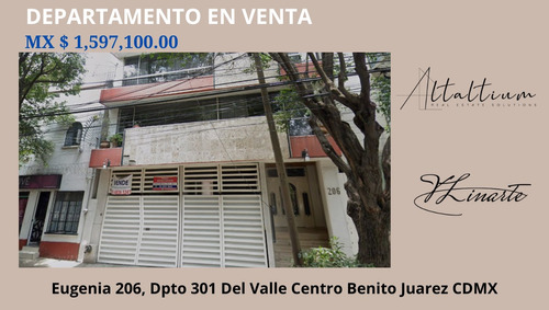 Departamento En Venta En La Del Valle Centro Cdmx I Vl11-za-082