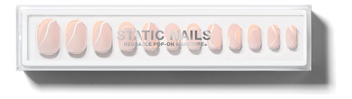 Static Nails Juego De Manicura Reutilizable, Unas Adhesivas