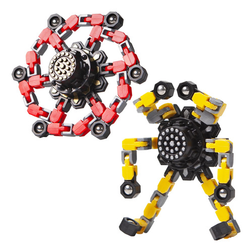 Fidget Spinners Transformables 4 Piezas Para Ninos Y Adultos