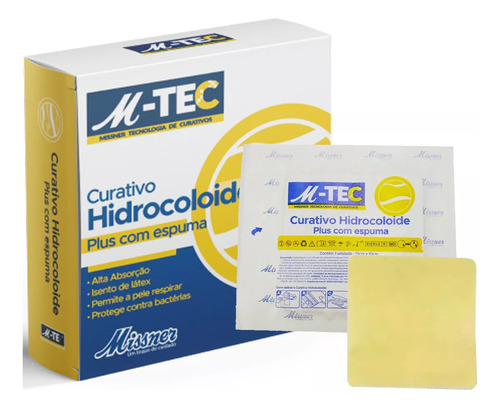 Curativo Hidrocoloide Plus Com Espuma M-tec Missner