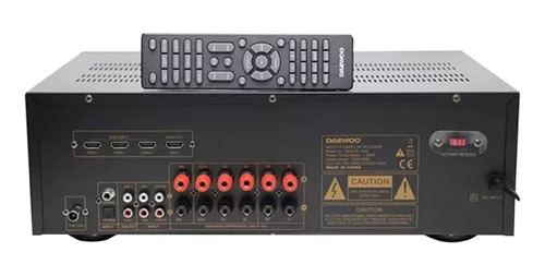 Receptor Bluetooth Daewoo DE-AVR-1849 de 5.2 canales y 110 V
