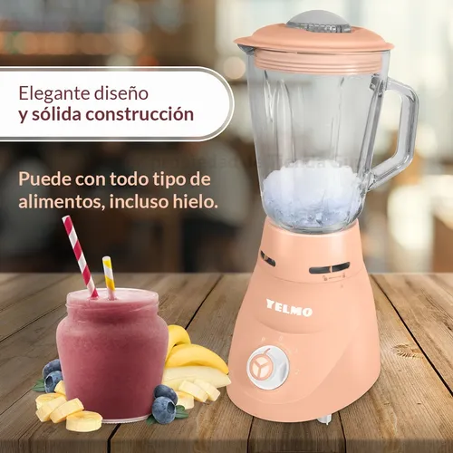 Licuadora Yelmo Jarra De Vidrio 1.5l 700w Pica Hielo Lc 1010