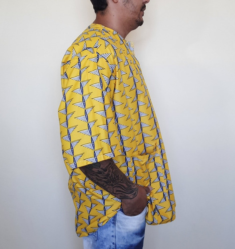 Imagem 5 de 6 de Blusa Bata Masculina Tecido Joel