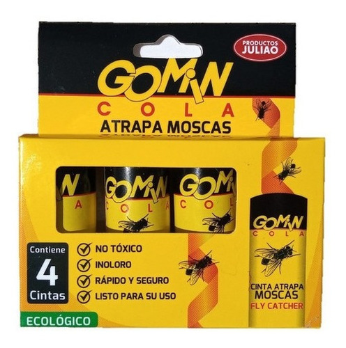 Cinta Atrapamoscas Gomi X 4 Unidades 