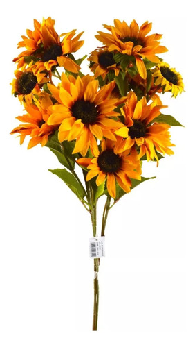 Ramo De Flores Artificiales Girasoles 68cm Deco Hogar 20304