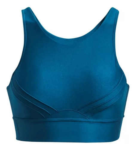 Sports Bra Fitness Under Armour Infinity Pintuck Mid Azul Mu