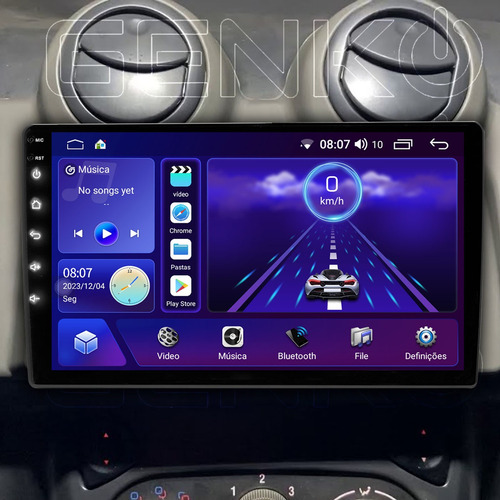 Multimidia Mp5 Uno Way Espelha Carplay Tela 9pol Kit Pronto