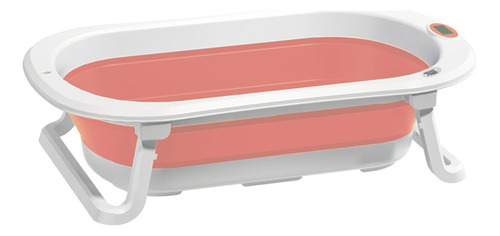 Tina De Baño Para Bebé Plegable En Color Rosa, Ideal Para Ca