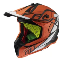 Comprar Cascos De Motos Cross Mt Falcon Thr Naranja Hro\u002Fls2