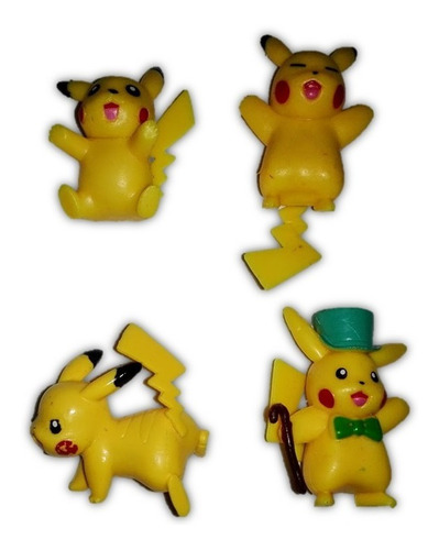 Pokemon 4 Pikachu Varias Pocisiones Ideales Pokebola