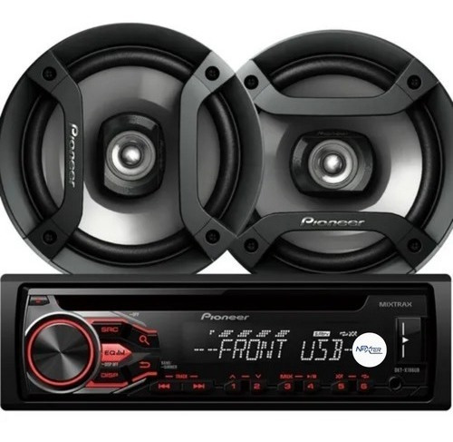 Autoestereo Pioneer Dxt-x186ub + Parlantes 6.5  25w Rms