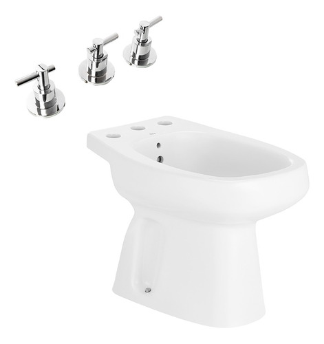 Juego Completo Bidet Roca Mónaco + Grifería Aqualaf Napoli