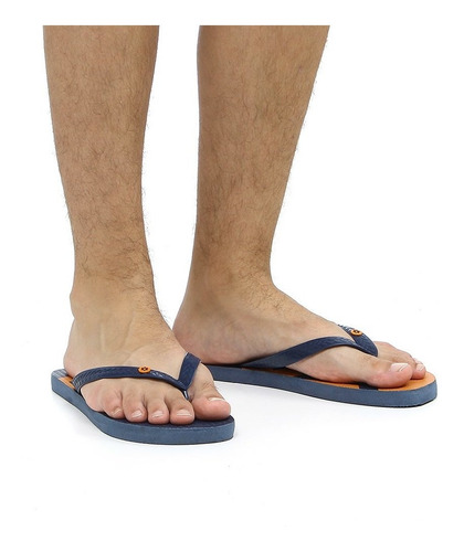 Imagem 2 de 2 de Chinelo Masculino Laranja Estampado Tuff 28130