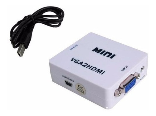 Convertidor Conversor Adaptador Vga + Sonido A Hdmi, Stock, Mania-electronic
