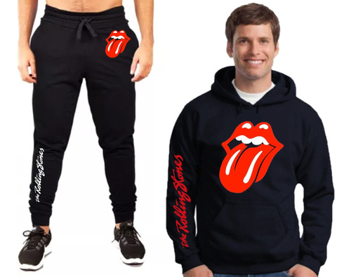 Conjunto Buzo + Pantalón Jogging - Rolling Stones - Rock