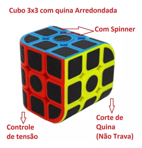 Papelaria Carrossel - HAND SPINNER COM CUBO MÁGICO Cubo com uma