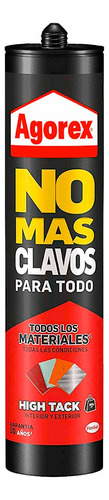 Adhesivo Montaje No Mas Clavos Para Todo Blanco Agorex 446g