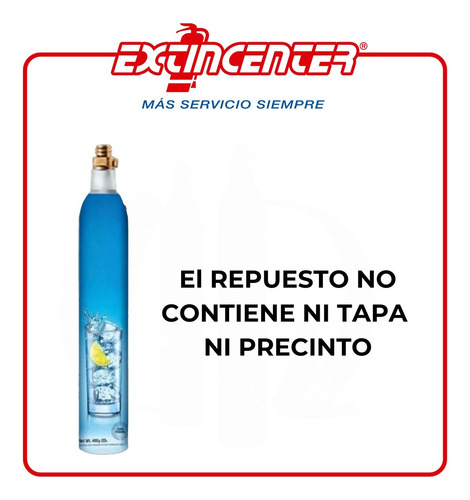 Recambio Soda Co2 Rosca Celeste Rosa Presión cilindro Gas