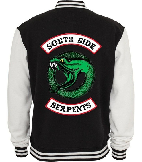 jaqueta de couro dos serpentes riverdale masculina