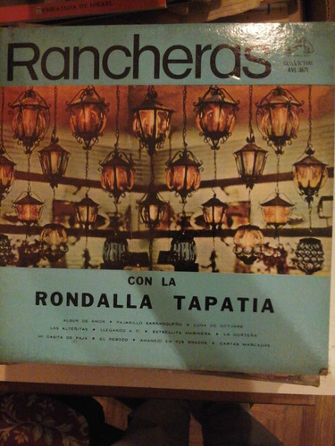 Vinilo 3884 - Rancheras Con La Rondalla Tapatia 