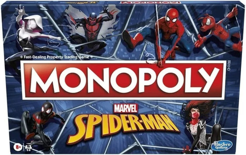 Juego De Mesa Monopoly Marvel Spiderman Hasbro F3968 Srj