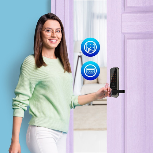 Imagen 5 de 6 de Cerradura Inteligente Mini Samsung Shp-h20. Pin Y Rfid.