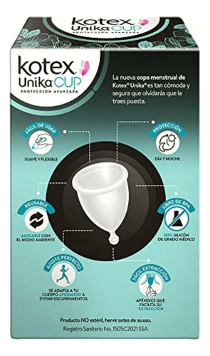 Kotex Unika, Copa Menstrual Con Estuche, Tamaño Mediano 15
