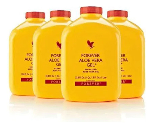 Kit 4 Aloe Vera Medicinal Extrato 1 Litro- Entrega Em 2 Dias